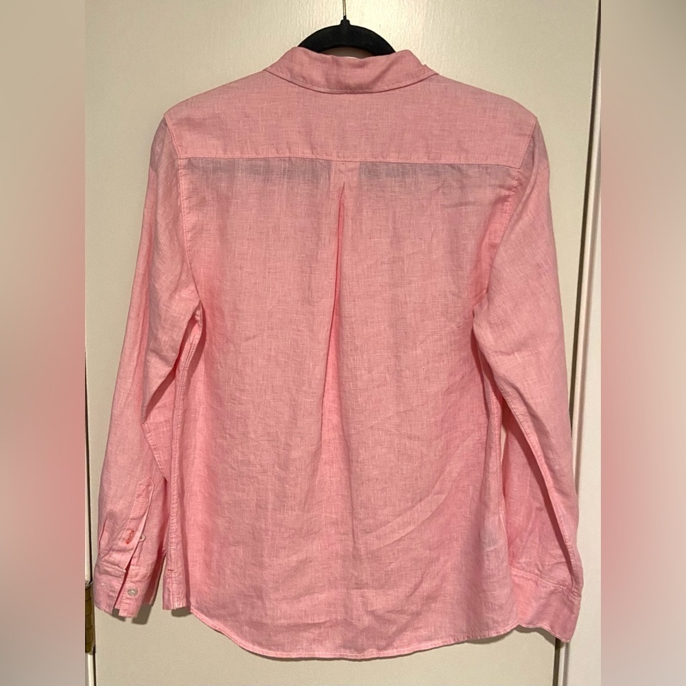 Tommy Bahama Pink Linen Button Down Shirt Relaxed Fit S - Picture 6 of 6